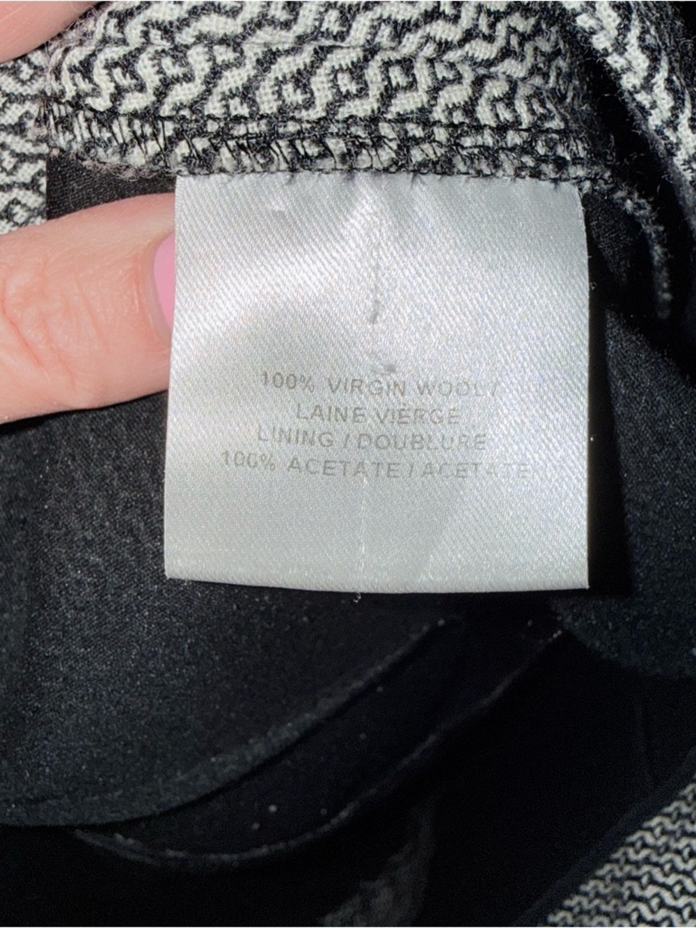 Textured Gray Flared Mini Skirt - Picture 4 of 4